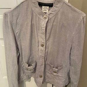 Harve Bernard size 14 Linen Jacket Grey